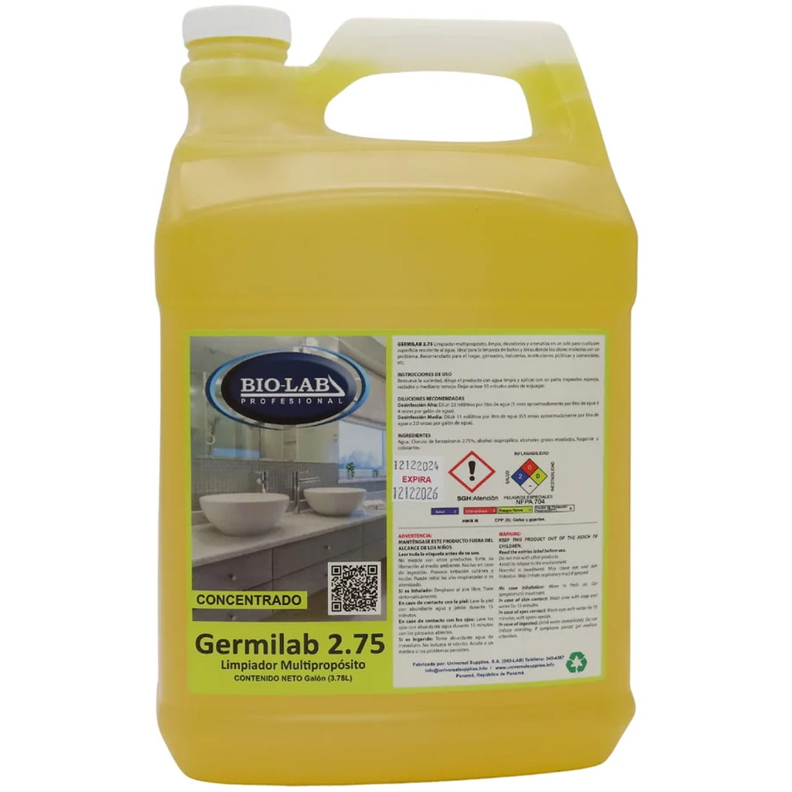 Galón Limpiador multipropósito Germilab 2.75 1