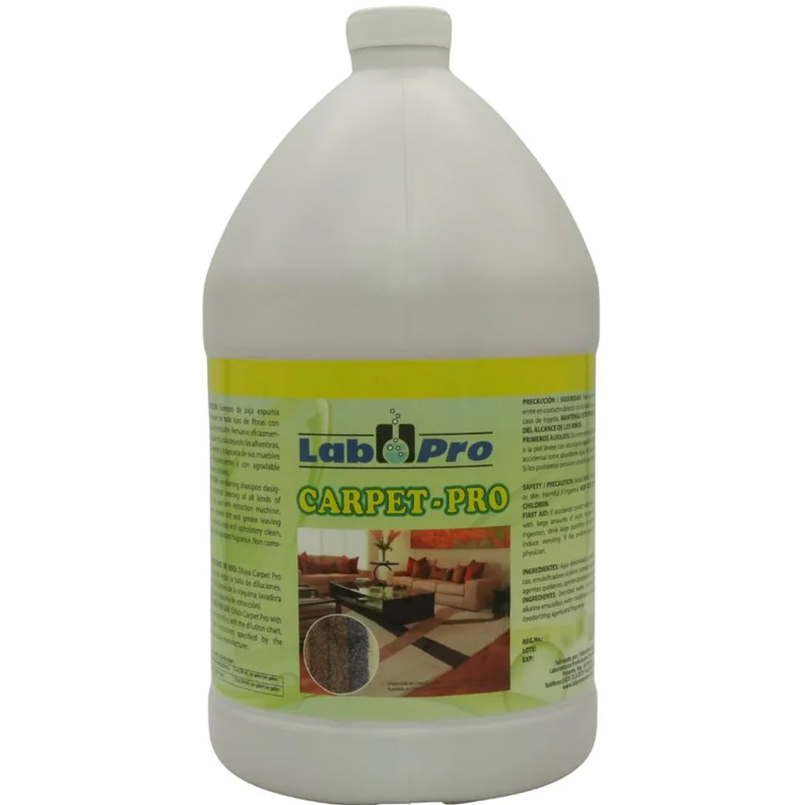 Shampoo de baja espuma para alfombras 1