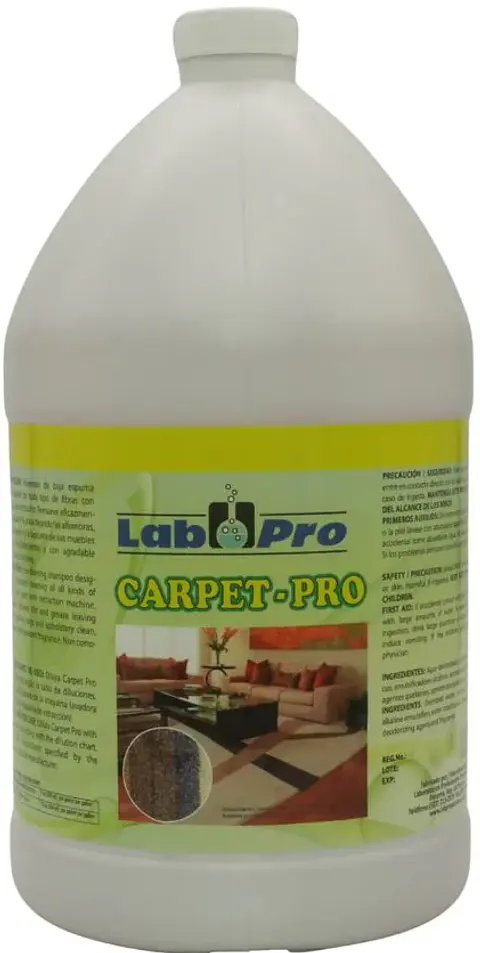 Shampoo de baja espuma para alfombras