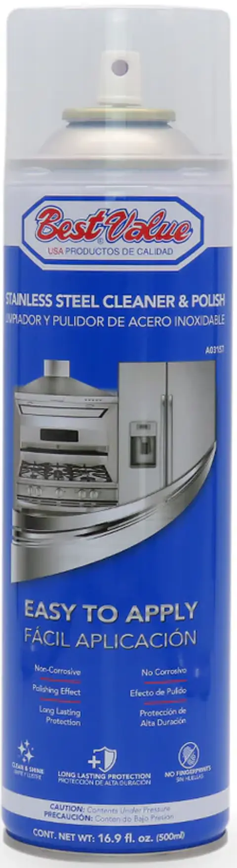 Limpiador y pulidor Best Value de acero inoxidable