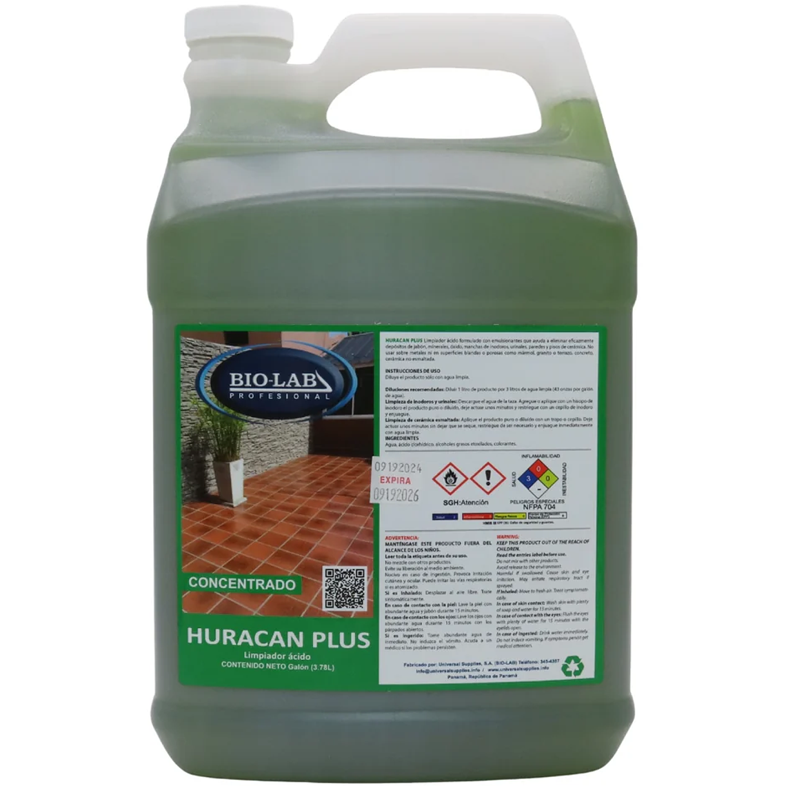 Limpiador ácido formulado con emulsionantes 1