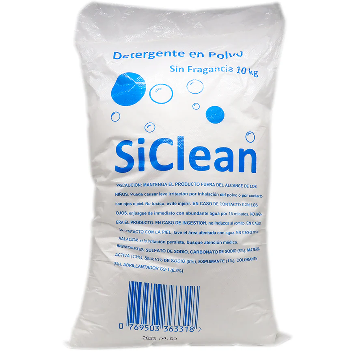 Detergente en polvo sin fragancia 1