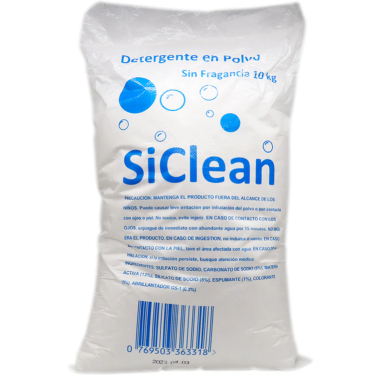 Detergente en polvo sin fragancia 1