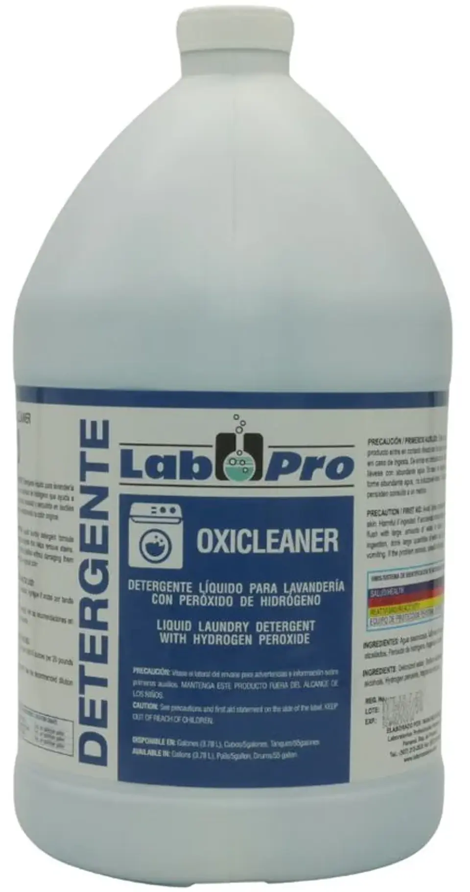 Detergente líquido para lavandería con peróxido de higrógeno 1