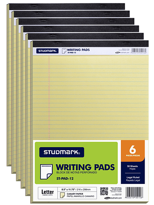 Block de notas perforado tamaño carta