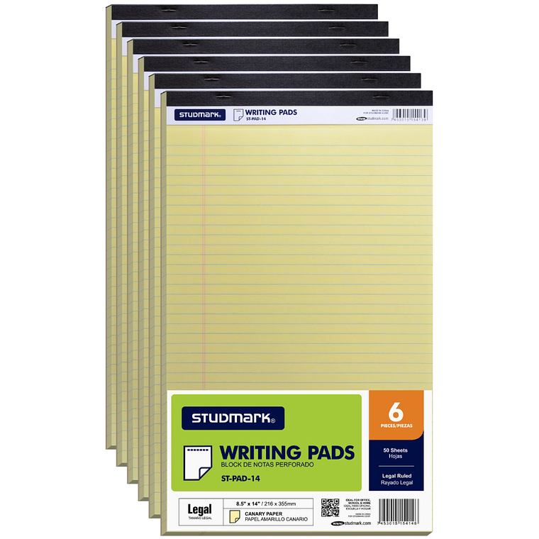 Block de notas perforado tamaño legal 1