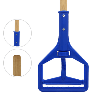 Trapeador de Madera Cabezal Plástico