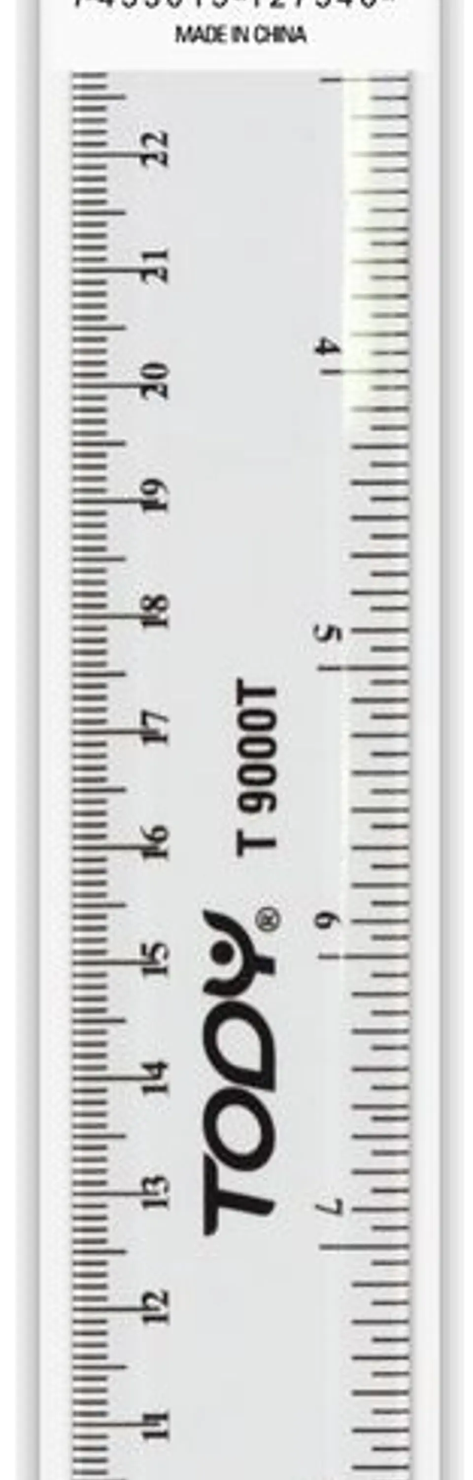 Regla transparente de 30 cm ó 12