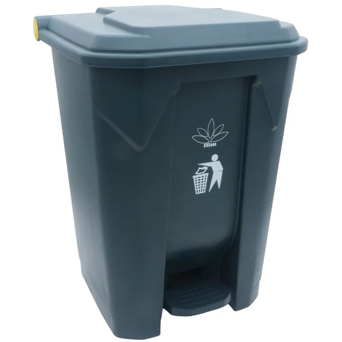 Cesto para Basura 50L Gris con Tapa y Pedal 1