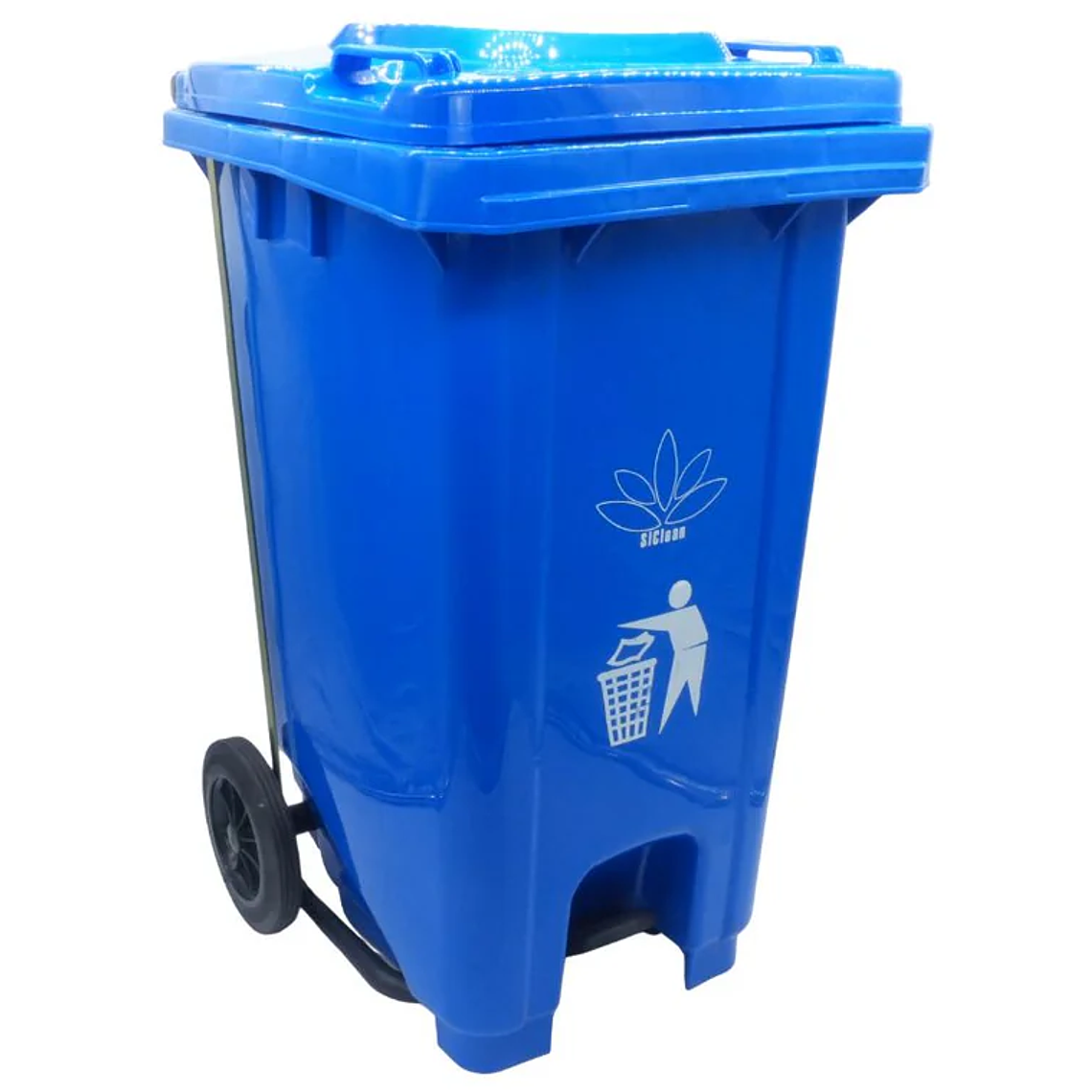 Basurero de 26 galones con Pedal y ruedas 2