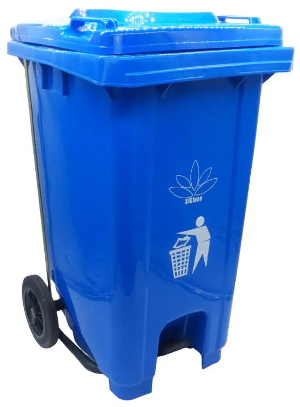 Basurero de 26 galones con Pedal y ruedas 2
