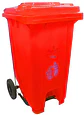Basurero de 26 galones con Pedal y ruedas - Miniatura 4