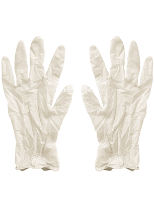 Caja de 100 guantes de latex sin polvo