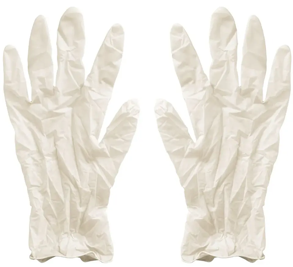 Caja de 100 guantes de latex sin polvo 1