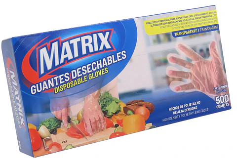 Caja de 500 guantes de polietileno