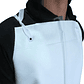 Delantal desechable de PVC en color blanco - Miniatura 2