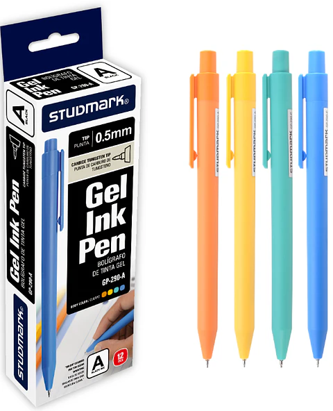 Caja de 12 Bolígrafos de Gel Studmark 0.5 mm