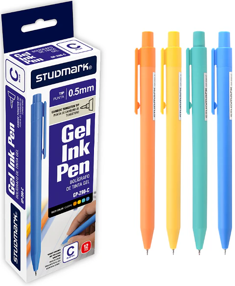 Caja de 12 Bolígrafos de Gel Studmark 0.5 mm