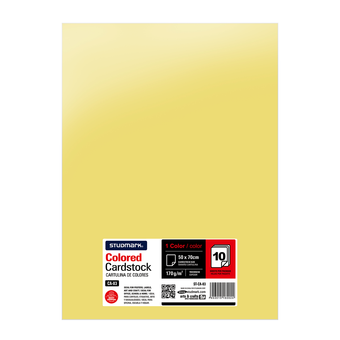 Paquete de 10 cartulinas 50 x 70 cm 7