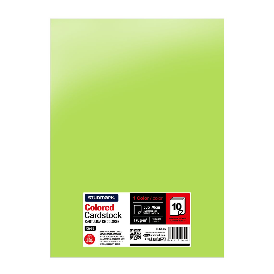 Paquete de 10 cartulinas 50 x 70 cm 19