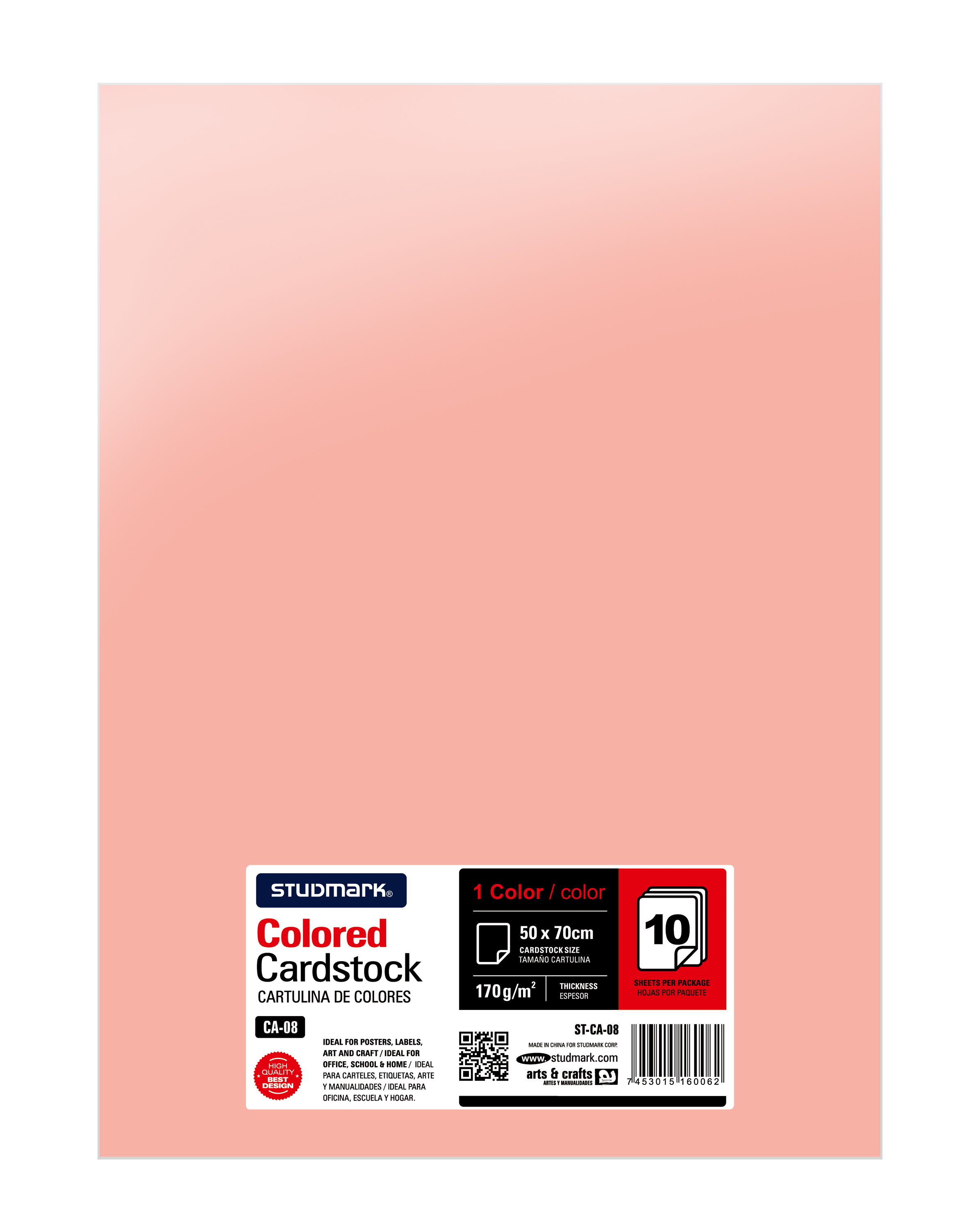 Paquete de 10 cartulinas 50 x 70 cm 16