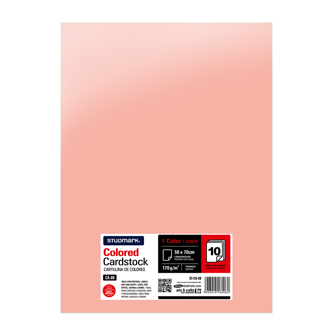 Paquete de 10 cartulinas 50 x 70 cm 16