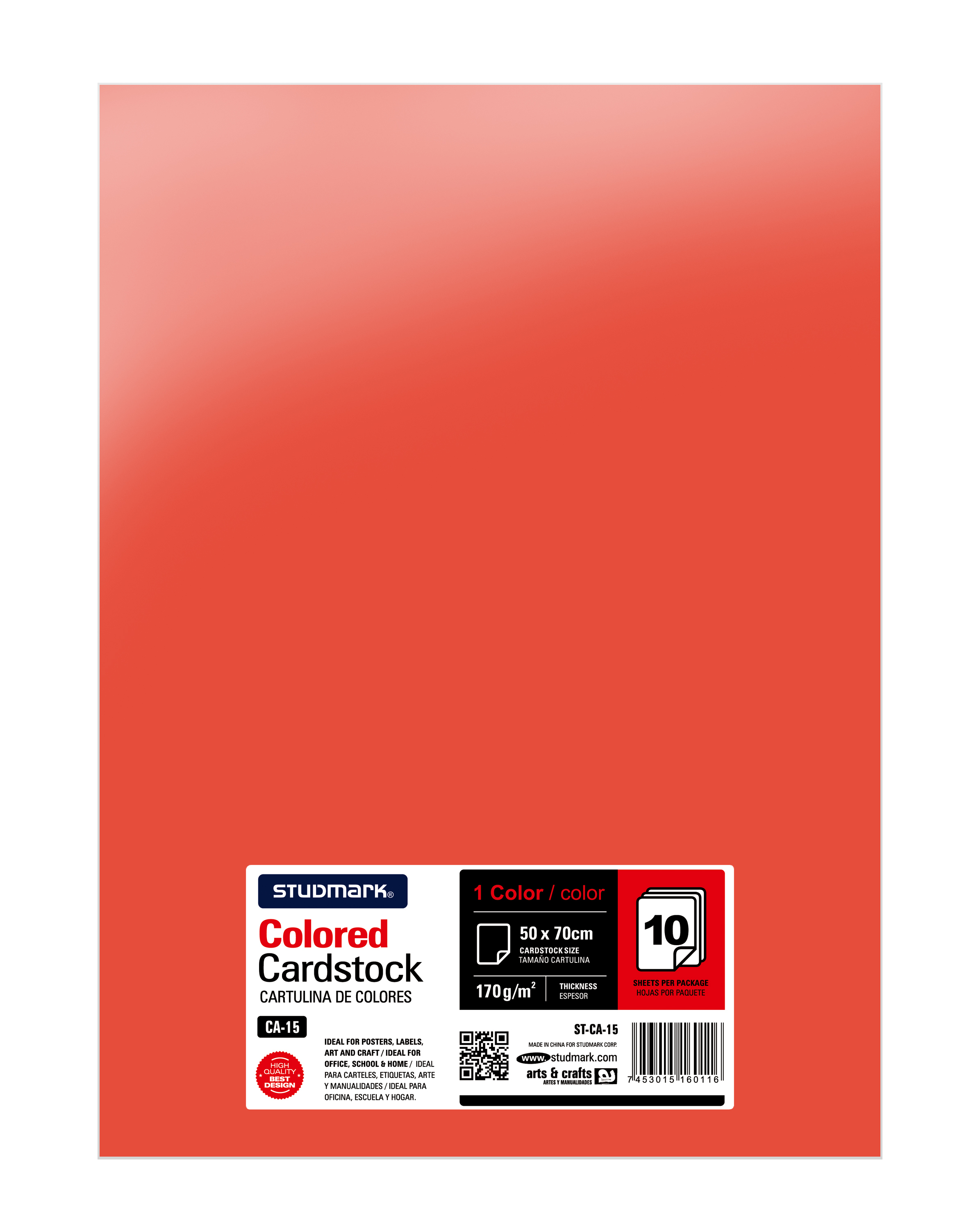 Paquete de 10 cartulinas 50 x 70 cm 14