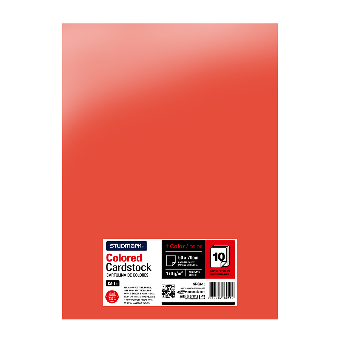 Paquete de 10 cartulinas 50 x 70 cm 14