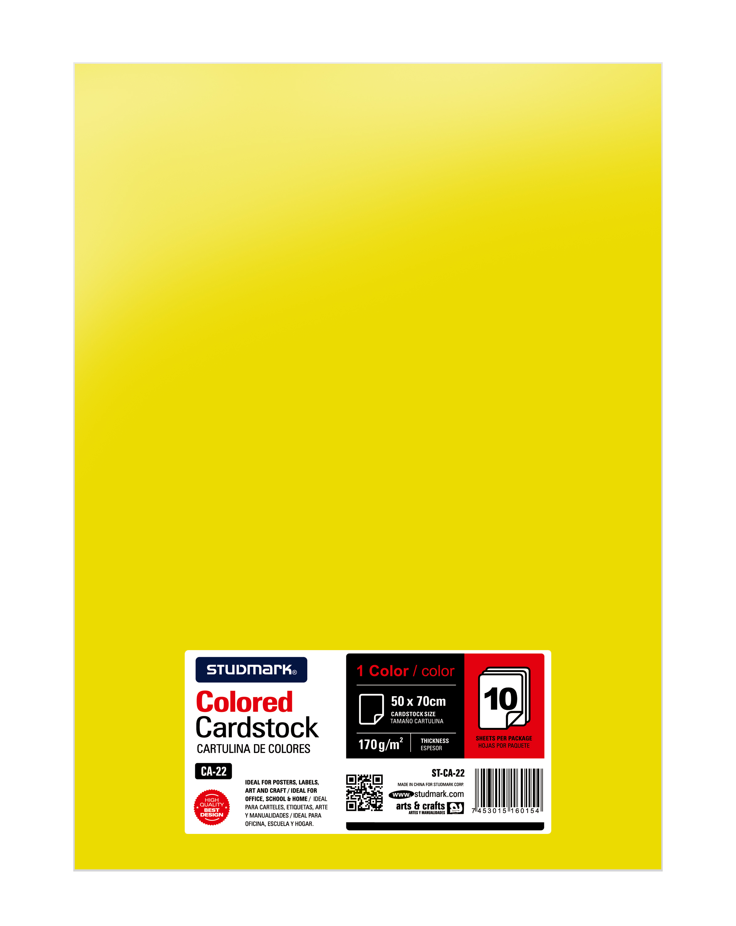 Paquete de 10 cartulinas 50 x 70 cm 1