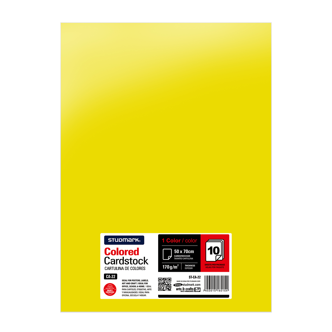 Paquete de 10 cartulinas 50 x 70 cm 1