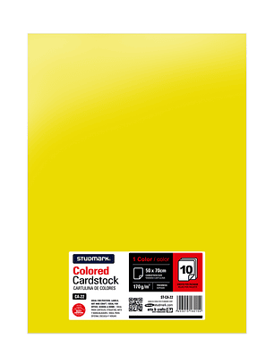 Paquete de 10 cartulinas 50 x 70 cm