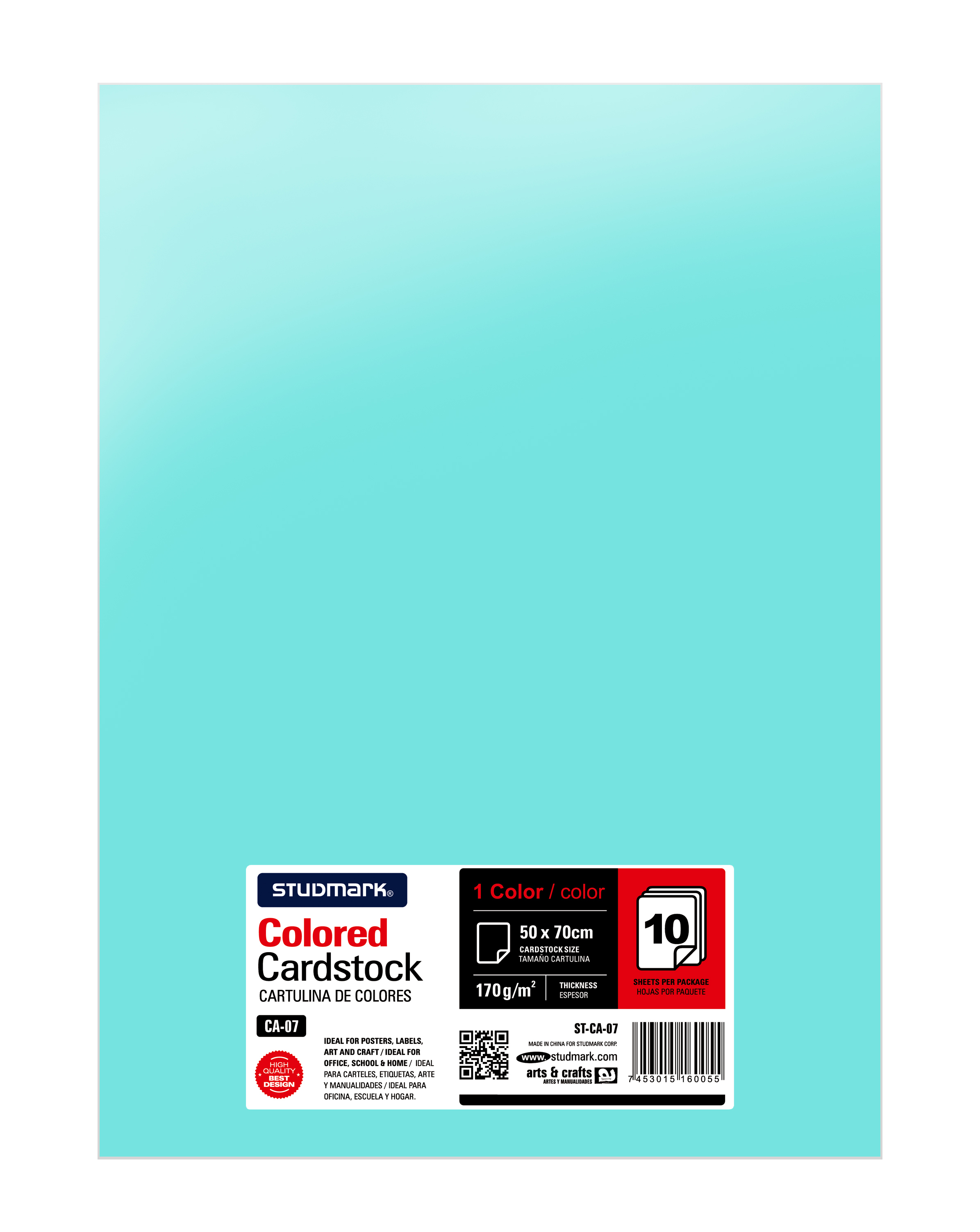 Paquete de 10 cartulinas 50 x 70 cm 6