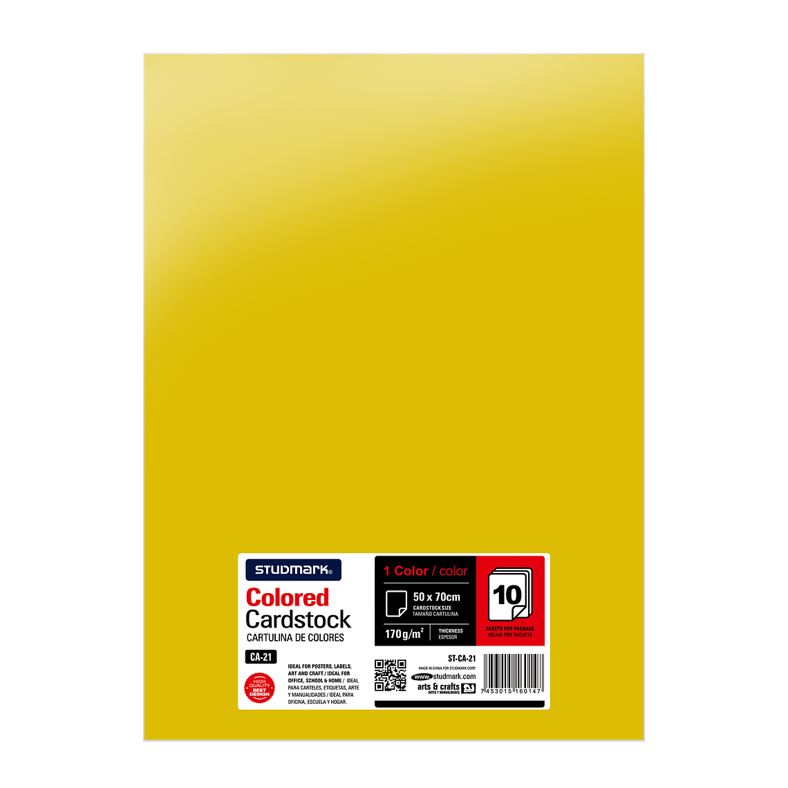 Paquete de 10 cartulinas 50 x 70 cm 9