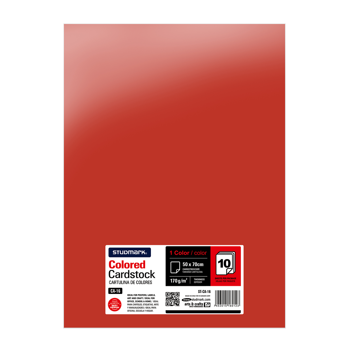 Paquete de 10 cartulinas 50 x 70 cm 17