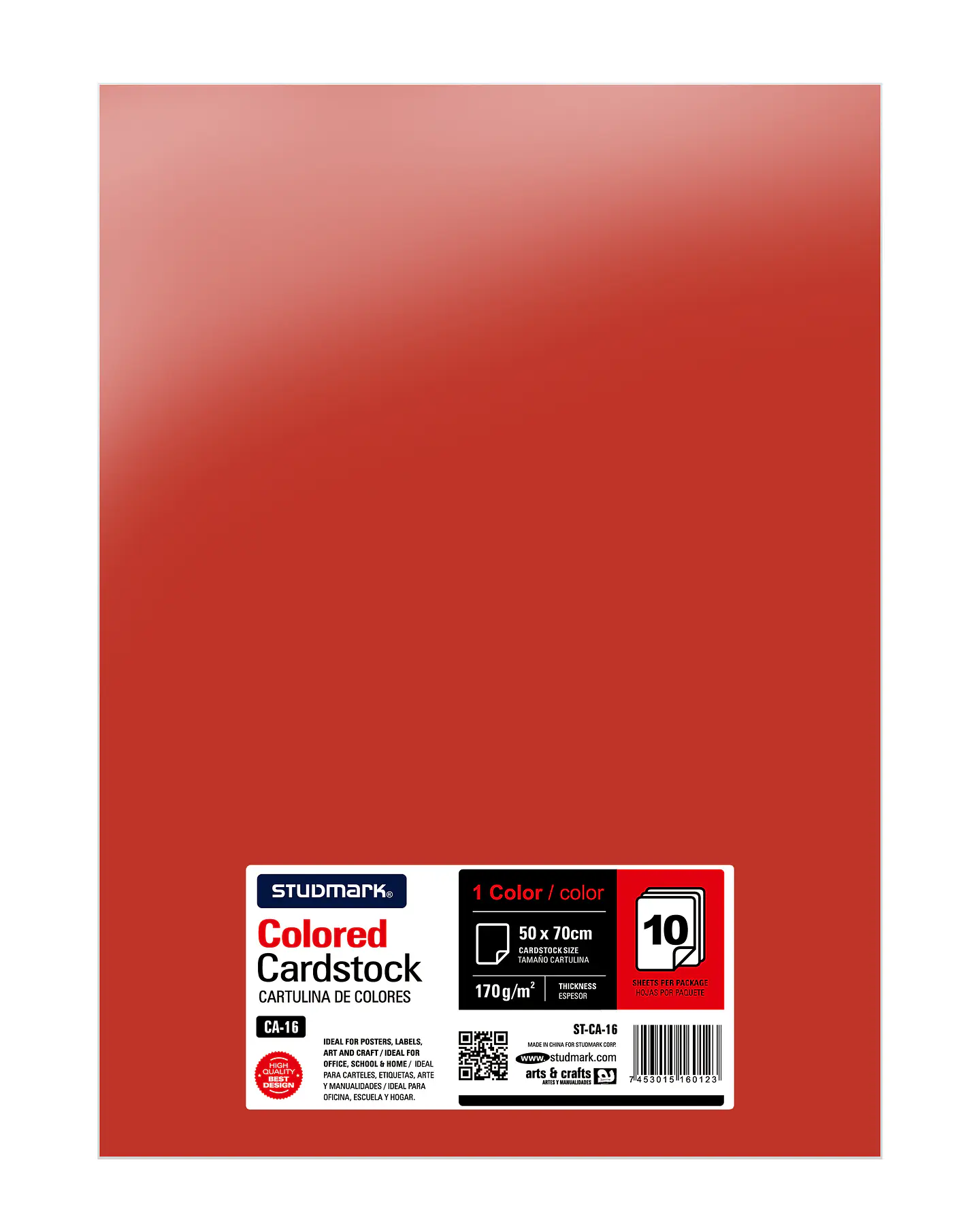 Paquete de 10 cartulinas 50 x 70 cm 17