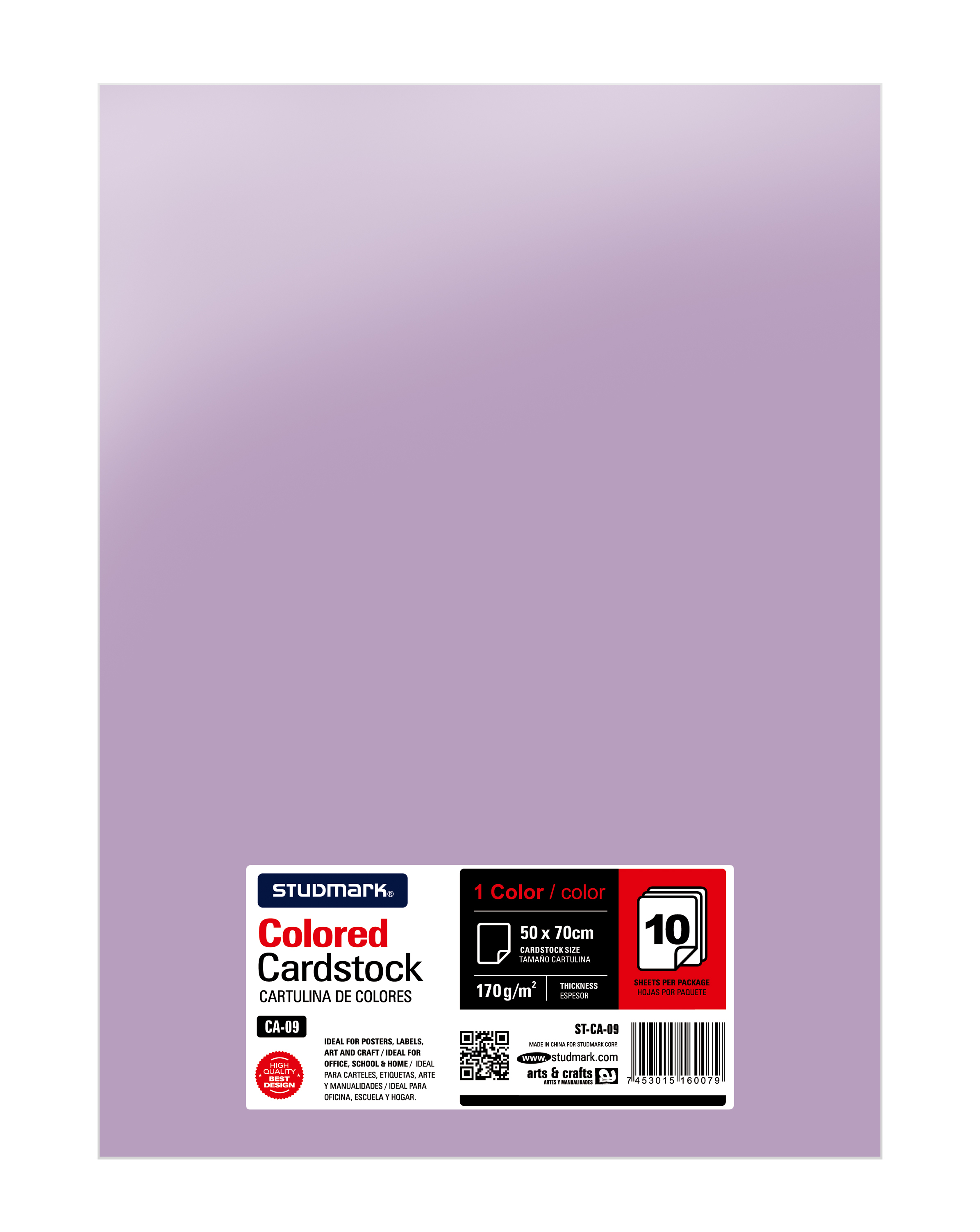 Paquete de 10 cartulinas 50 x 70 cm 8