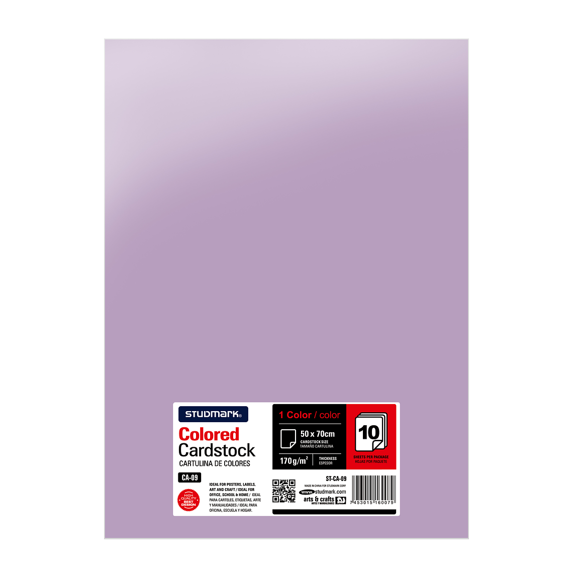 Paquete de 10 cartulinas 50 x 70 cm 8