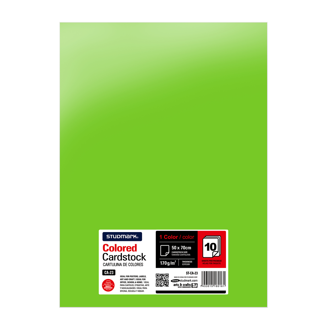 Paquete de 10 cartulinas 50 x 70 cm 18