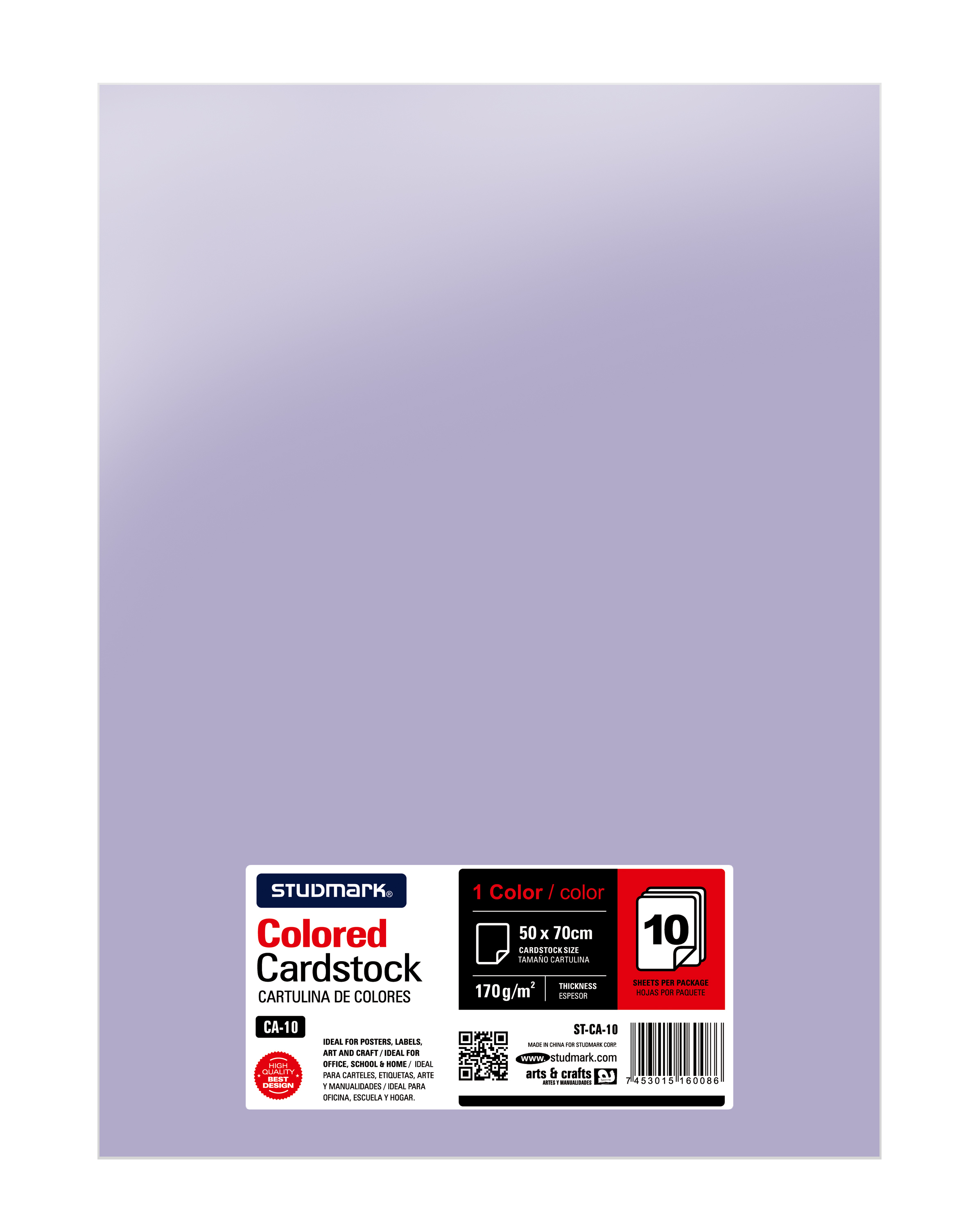 Paquete de 10 cartulinas 50 x 70 cm 13