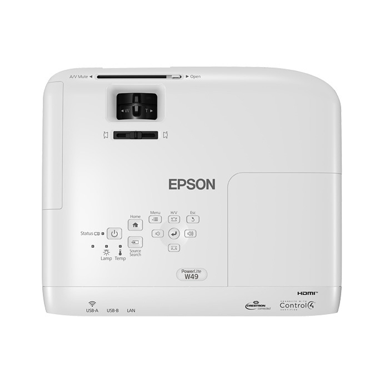 Proyector Portátil PowerLite W49 3LCD WXGA con HDMI 2