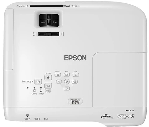 Proyector Epson PowerLite 119W 3LCD WXGA con Dual HDMI