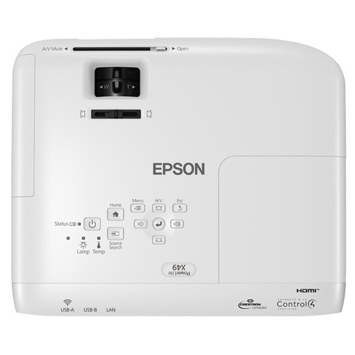 Proyector Portátil PowerLite X49 3LCD XGA con HDMI 2