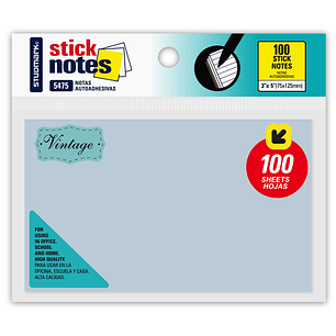 Notas autoadhesivas Vintage 75 x 125mm