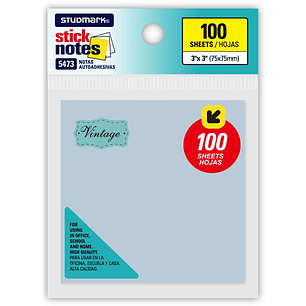 Notas autoadhesivas Vintage 75 x 75mm