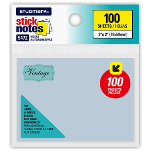 Notas autoadhesivas Vintage 75 x 50mm