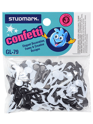 Confeti notas musicales