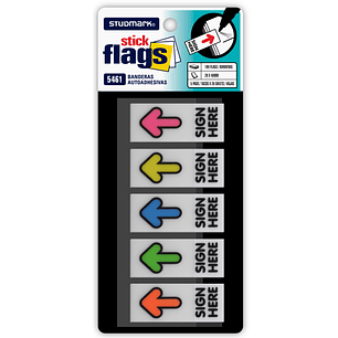 Banderitas Autoadhesivas Studmark SIGN HERE