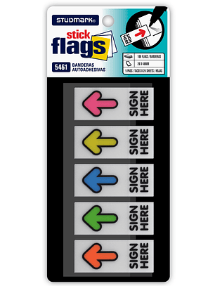 Banderitas Autoadhesivas Studmark SIGN HERE
