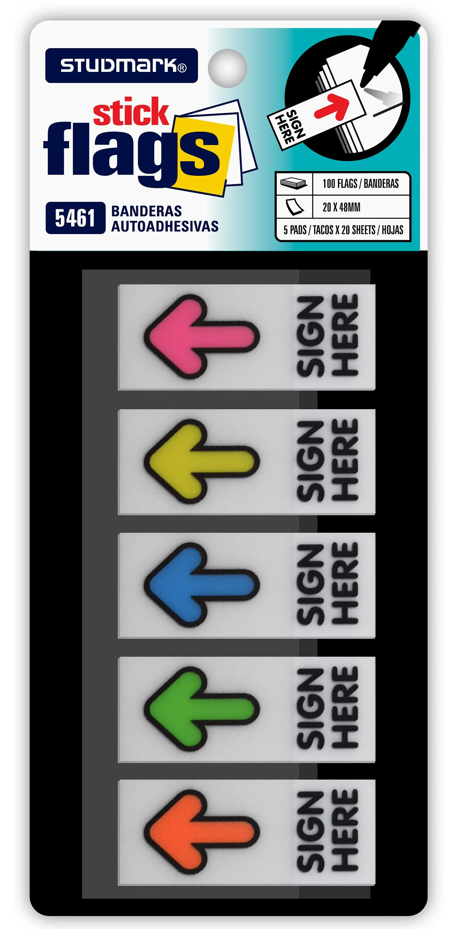 Banderitas Autoadhesivas Studmark SIGN HERE 1
