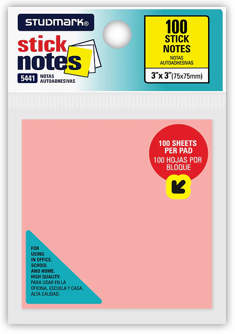 Notas autoadhesivas 75 x 75mm